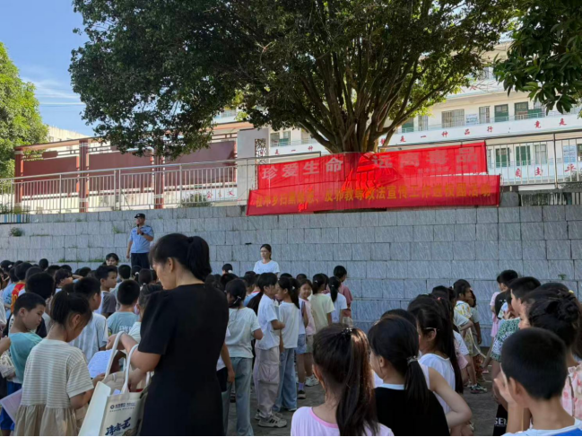 柳州市柳城县社冲乡：反邪教宣传进校园 筑牢暑期安全防线